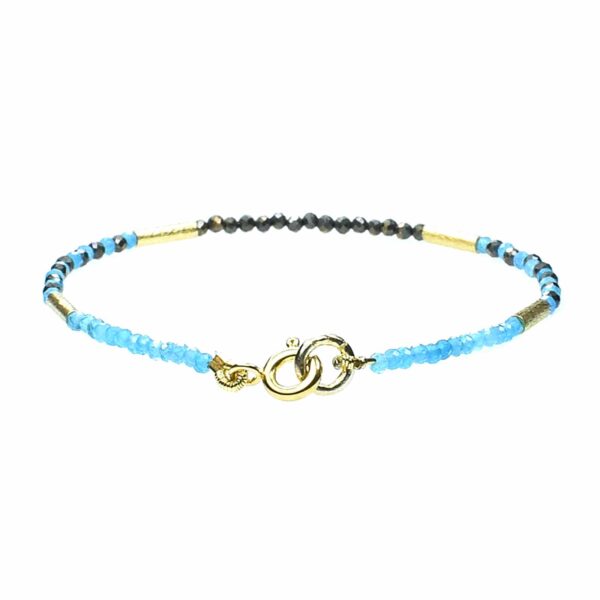 Bracelet made of Apatite and Pyrite - Image 3