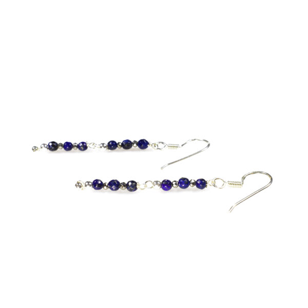 Earrings made of Lapis Lazuli and Pyrite - Image 4