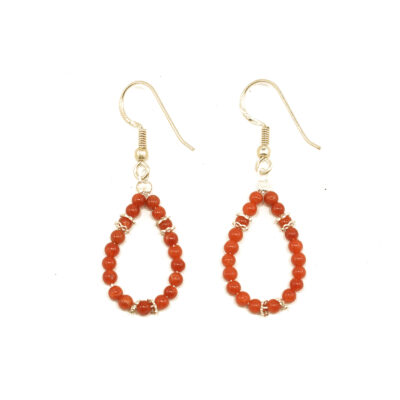 Earrings made of Coral and silver 925