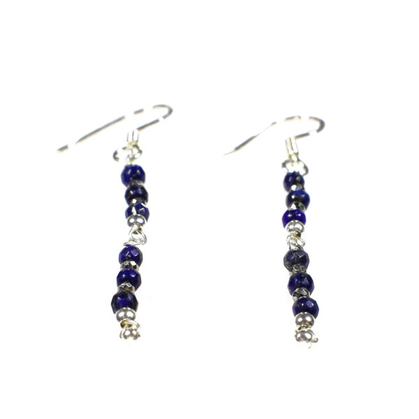 Earrings made of Lapis Lazuli and Pyrite - Image 3
