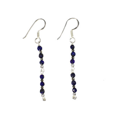 Earrings made of Lapis Lazuli and Pyrite