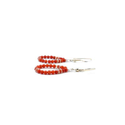 Earrings made of Coral and silver 925