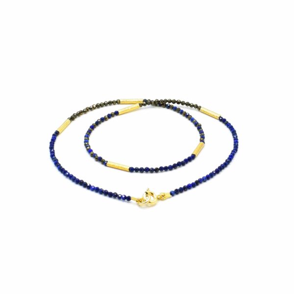 Necklace with Lapis Lazuli and Pyrite gemstone - Image 4