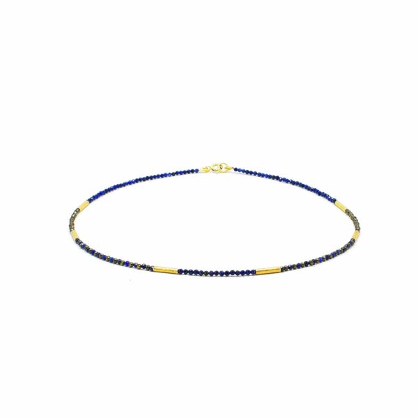 Necklace with Lapis Lazuli and Pyrite gemstone - Image 2