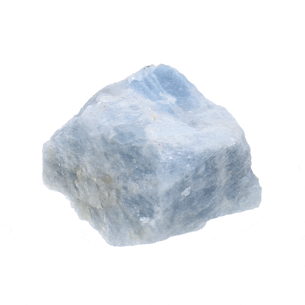 Raw piece of natural aquamarine gemstone, with a size of 4cm. Buy online shop.