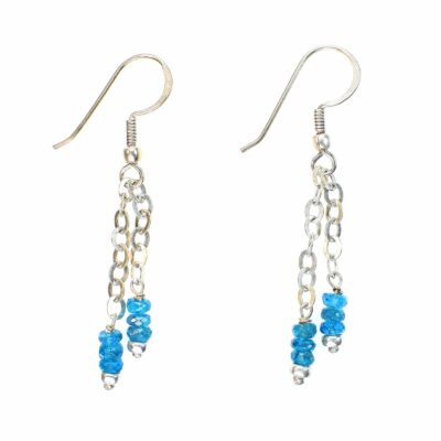 Earrings made of Apatite