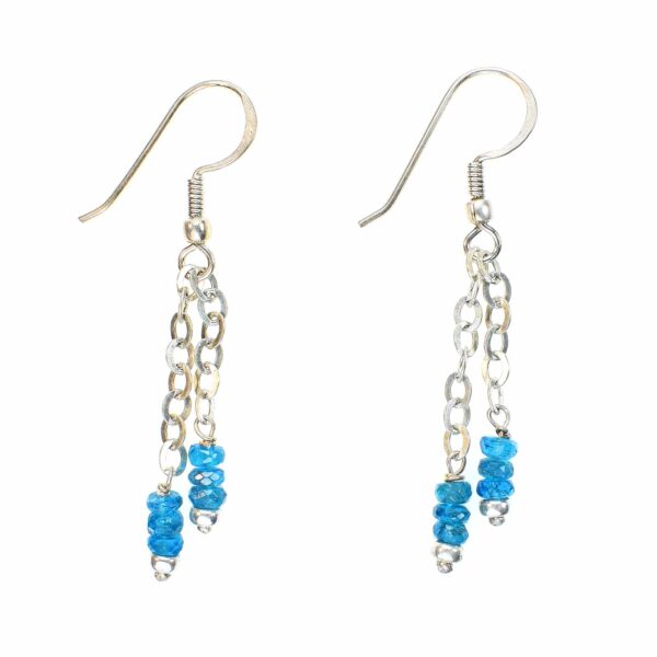 Earrings made of Apatite