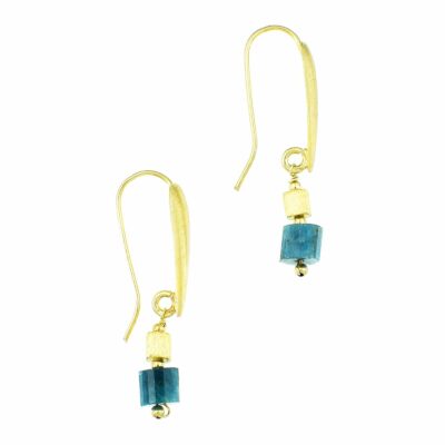 Earrings made of Apatite and gold plated sterling silver