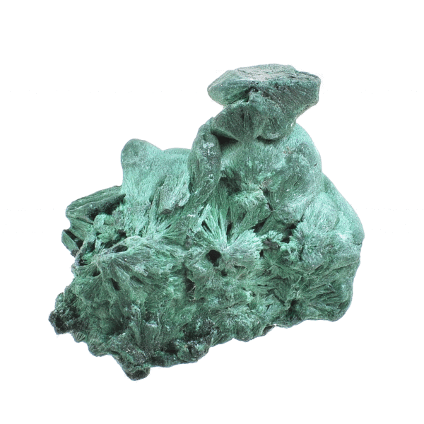 Raw piece of natural fibrous malachite gemstone, with a size of 5.5cm. Buy online shop.