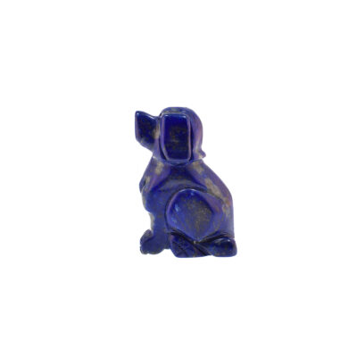 Dog made of Lapis Lazuli gemstone