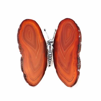 Brown agate butterfly gemstone 9cm