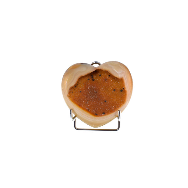 Heart made of Agate on a base 7,5cm
