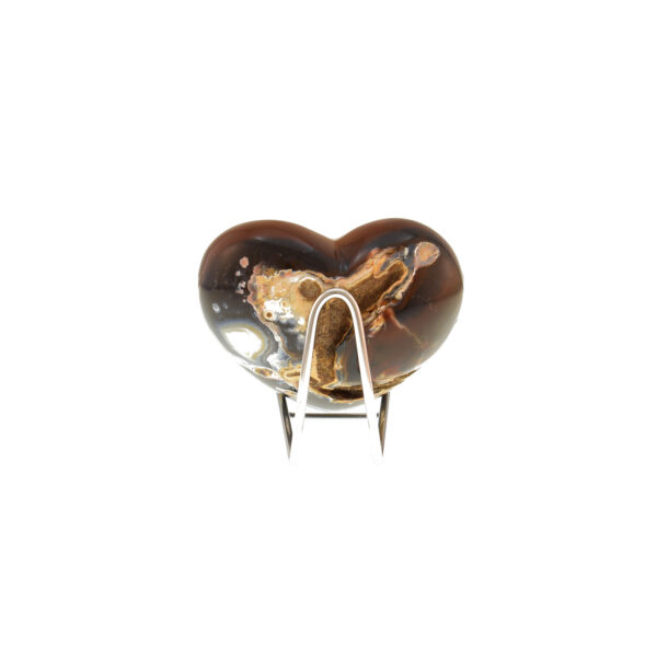 Heart made of Agate on a base 7cm - Image 4