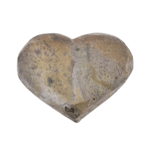 Heart made of natural amethyst gemstone, with a size of 9cm. Buy online shop.