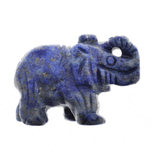 Φυσική πέτρα Λάπι Λάζουλι σκαλισμένη στη μορφή ελέφαντα, μεγέθους 4cm. Αγοράστε online shop.
