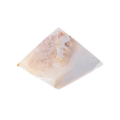 Φυσική πέτρα Αχάτη με χαλαζία, σε σχήμα πυραμίδας ύψους 4cm. Αγοράστε online shop.