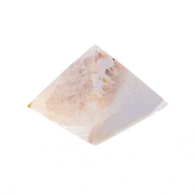 Pyramid made of natural Agate gemstone, with a height of 4cm. Buy online shop.