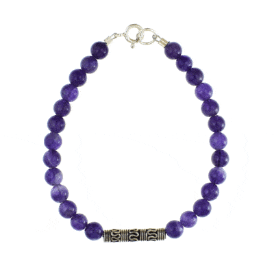 Bracelet with Amethyst gemstones and sterling silver