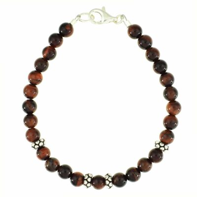 Bracelet made of red Tiger Eye