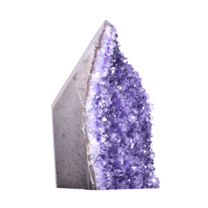 Ακατέργαστο κομμάτι φυσικής πέτρας Αμέθυστου με ύψος 23,5cm. Αγοράστε online shop.