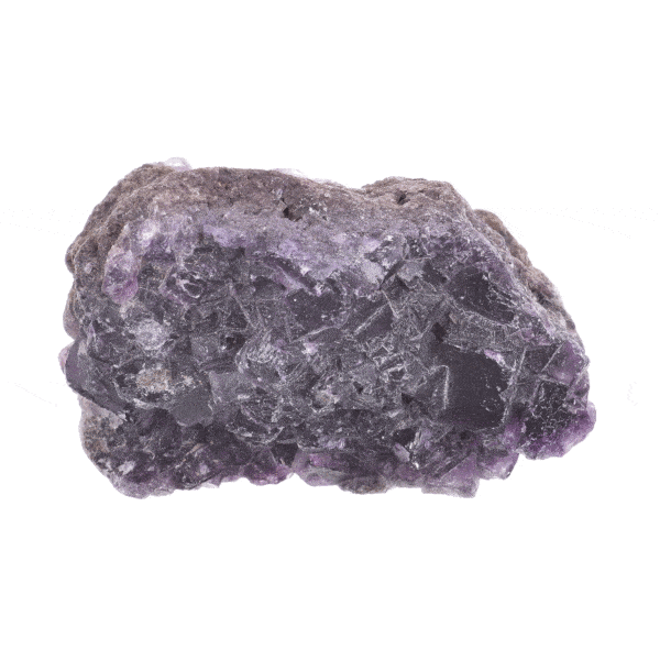 Raw piece of natural purple fluorite gemstone, with a size of 5,5cm. Buy online shop.