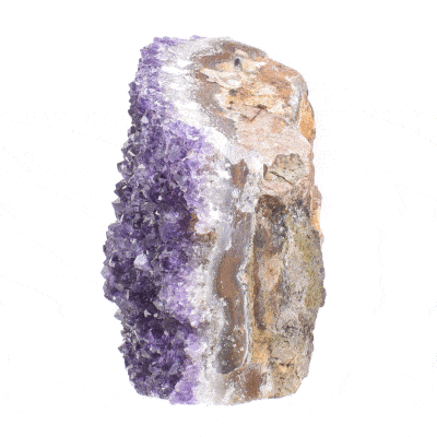 Raw piece of natural amethyst gemstone, with a size of 10cm. Buy online shop.