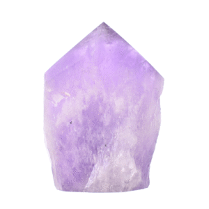 Point φυσικής πέτρας Αμεθύστου με γυαλισμένη κορυφή, ύψους 9,5cm. Αγοράστε online shop.