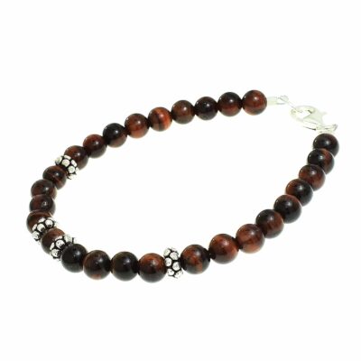 Bracelet made of red Tiger Eye