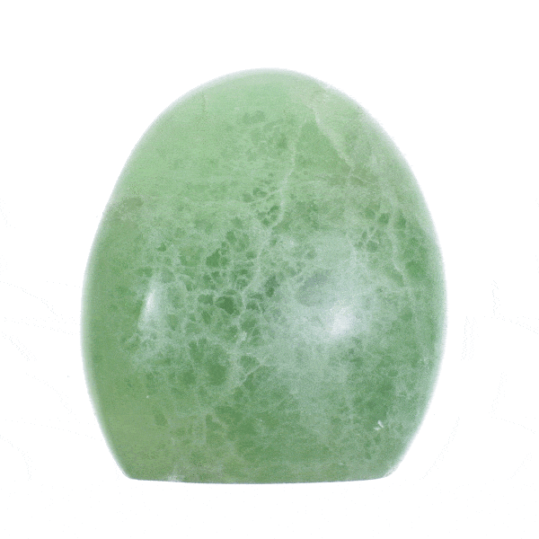 Polished piece of natural fluorite gemstone, with a height of 7cm. Buy online shop.