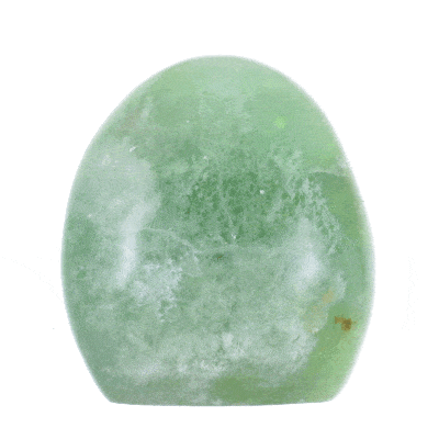 Polished piece of natural fluorite gemstone, with a height of 7cm. Buy online shop.