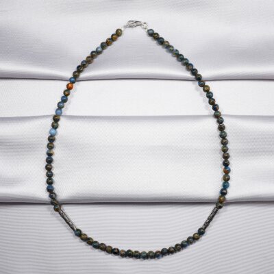 Necklace of Ocean Jasper and silver 925