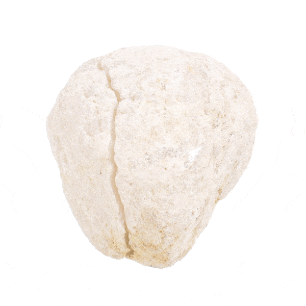 Γεώδες φυσικής πέτρας κρυσταλλικού καλσίτη κομμένο στη μέση, μεγέθους 5cm. Αγοράστε online shop.