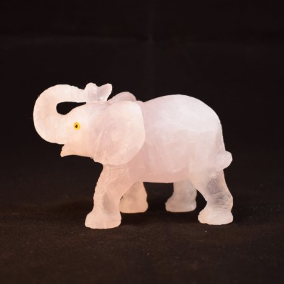 Elephant made of Rose Quartz