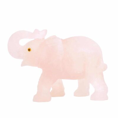 Elephant made of Rose Quartz