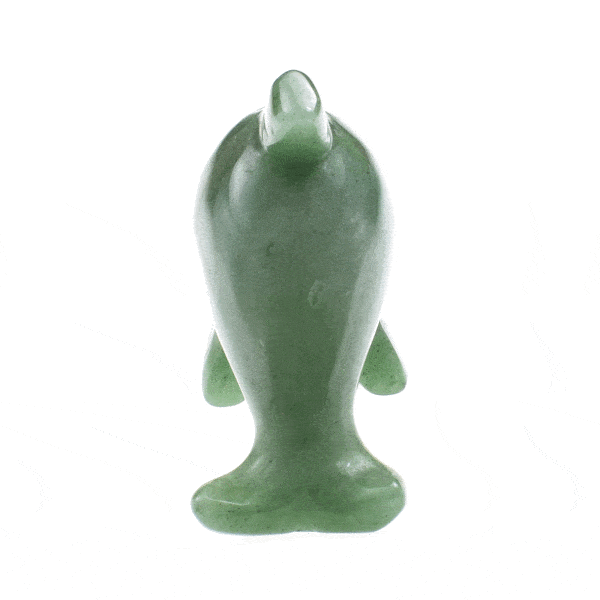 Φυσική πέτρα Αβεντουρίνης σκαλισμένη στη μορφή δελφινιού. Αγοράστε online shop.