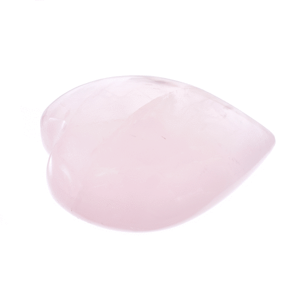 Καρδιά από φυσικό κρύσταλλο ροζ χαλαζία, μεγέθους 6cm. Αγοράστε online shop.