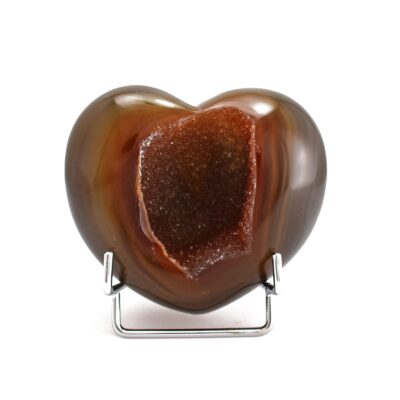 Agate heart on a base 7,5cm