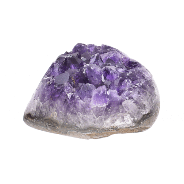 Natural amethyst gemstone in a heart shape, with a size of 10.5cm. Buy online shop.