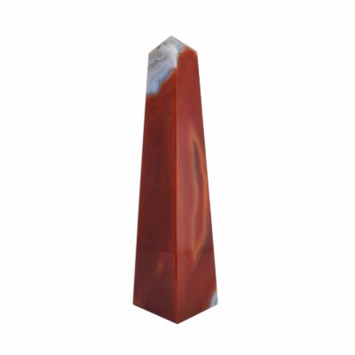 Brown agate obelisk gemstone 17,5cm