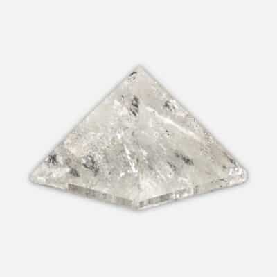 Γυαλισμένη πυραμίδα από φυσικό Κρύσταλλο Χαλαζία, ύψους 5cm. Αγοράστε online shop.