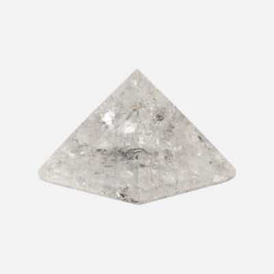 A 4cm pyramid made from natural crystal quartz. Buy online shop.