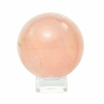 Rose quartz gemstone sphere 5cm