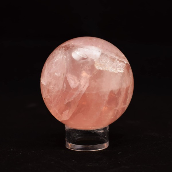 Sphere made of rose quartz, ideal for decoration and refreshment of the energy of your place. Buy online from our eshop