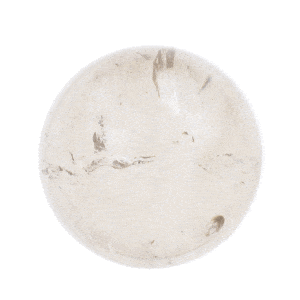 Σφαίρα από φυσική πέτρα Καπνώδη Χαλαζία με διάμετρο 6,5cm, τοποθετημένη σε διαφανή βάση (plexiglass). Αγοράστε online shop.