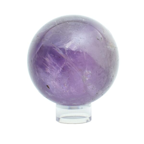 Sphere made of natural Amethyst with a diameter of 6cm. Combine tasteful decoration with the energy of nature! Immediately available online on our e-shop!