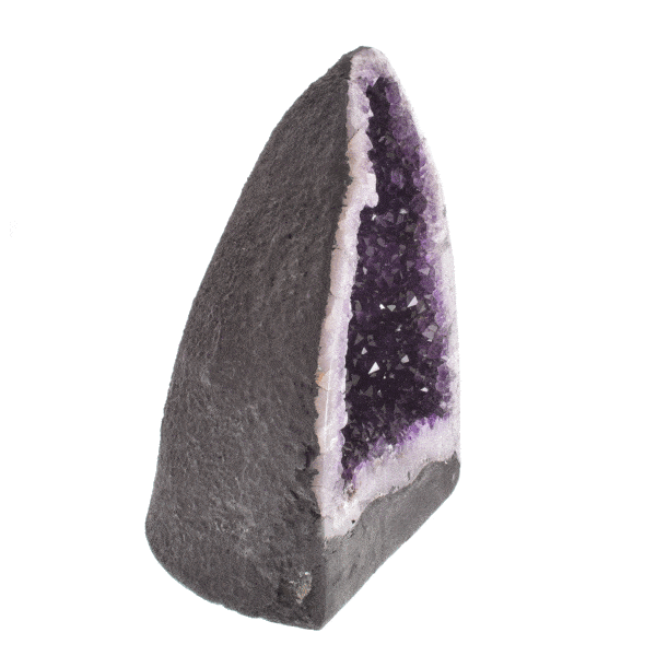 Natural amethyst geode gemstone with a height of 28cm. Buy online shop.