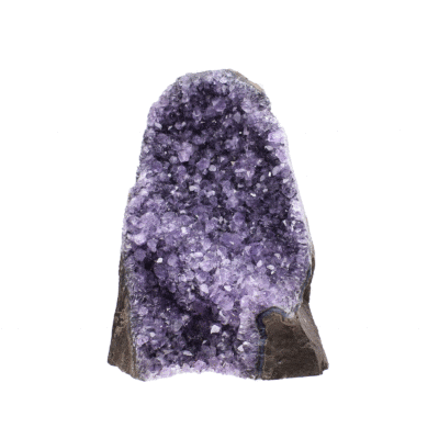 Raw 10cm piece of natural amethyst gemstone.