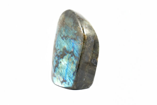 Polished 19cm piece of natural Labradorite gemstone.