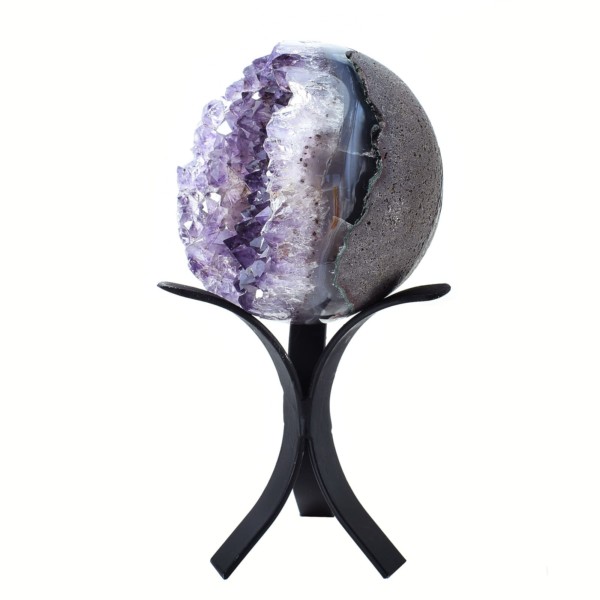 Natural amethyst sphere, with a diameter of 9cm. Buy online shop.
