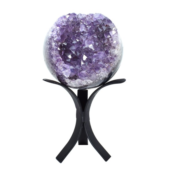 Natural amethyst sphere, with a diameter of 9cm. Buy online shop.